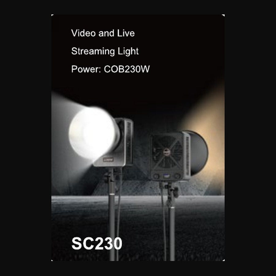 Aoni SC230 — Studio Streaming Light · COB 230W